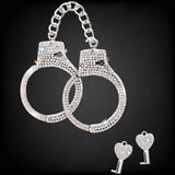 Diamond Wrist Cuffs Silver