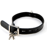 17mm Collar  with Padlock- Suede Lined