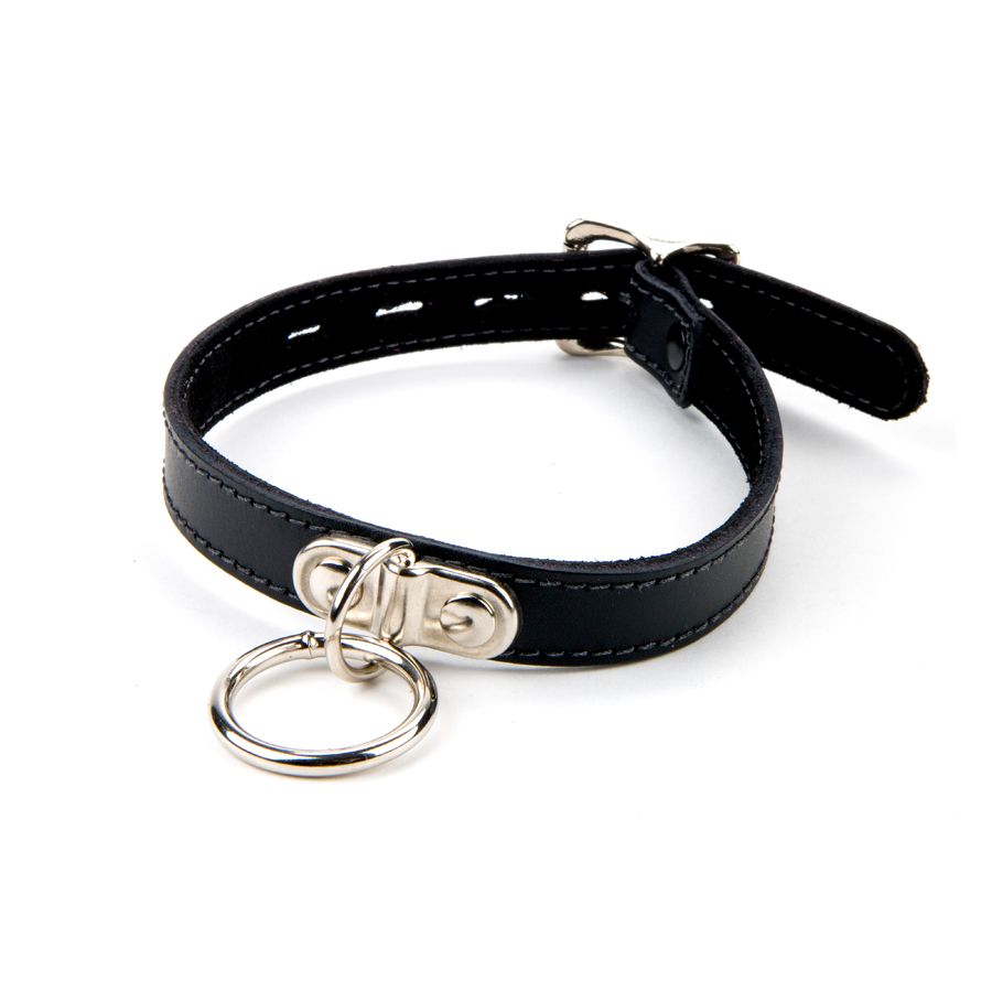17mm Collar Ring Suede Lined BLK BLK