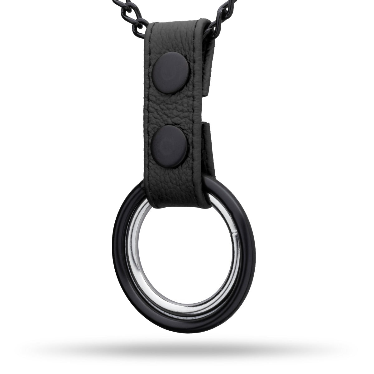Double Cockring  Chain Black