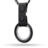 Double Cockring  Chain Black