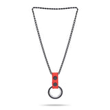 Double Cockring  Chain Red