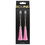 Bound Tassle Nipple Clamps Pink