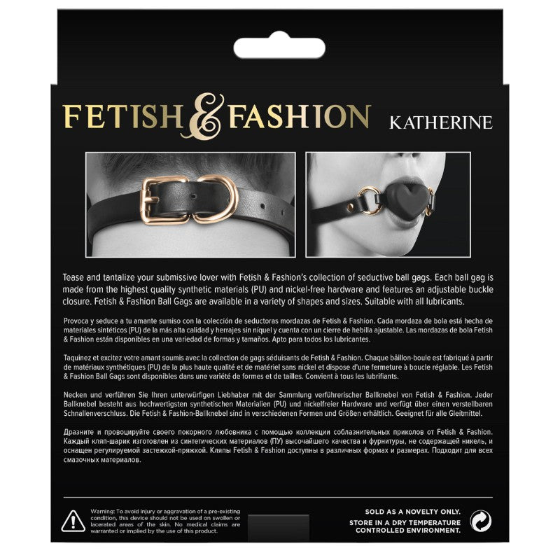 Fetish & Fashion Katherine Heart Gag Black