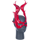 *Red Hi-Flames Leather Mask Leather Mask