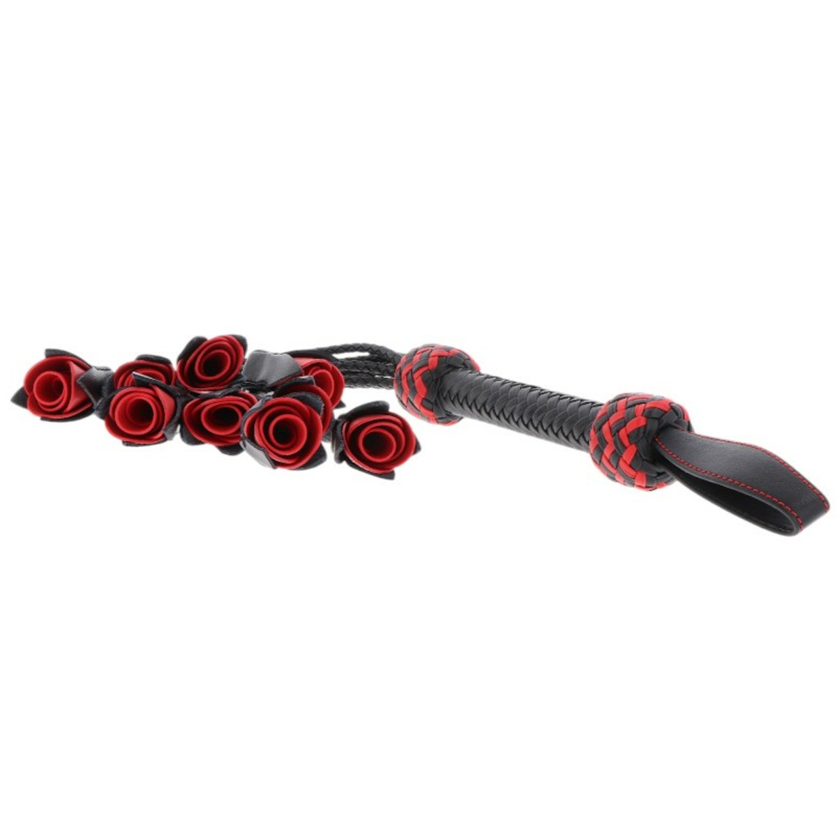 Hidden Desire Real Leather Roses Whip