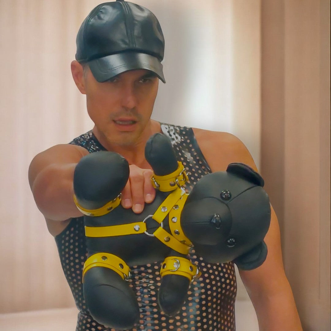 Leather Butch Bear Yellow