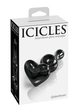 Icicles Glass Wand Dildo - Black