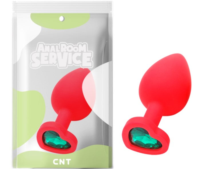 Love Red Diamond Plug Large  Green