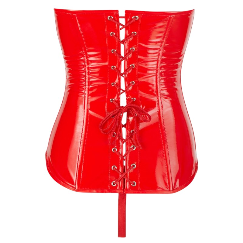 Red Vinyl Corset by Black Level