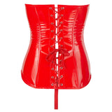 Red Vinyl Corset by Black Level