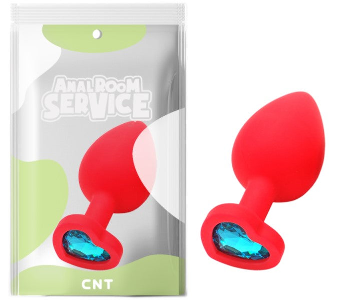 Love Red Diamond Plug Large  Blue