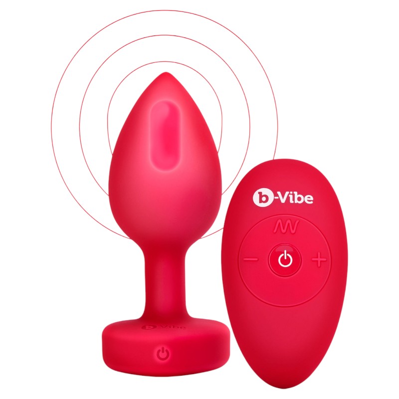 B Vibrating Heart Plug M L