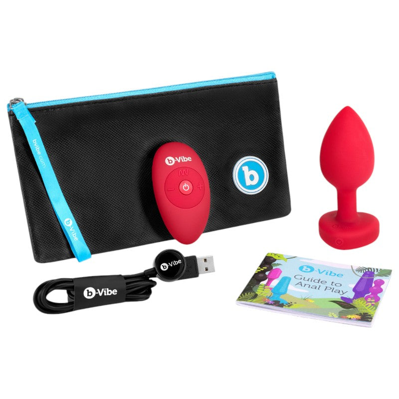 B-Vibe Vibrating Heart Plug M/L