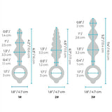 B-Vibe Beaded Butties Bundle Anal Plug