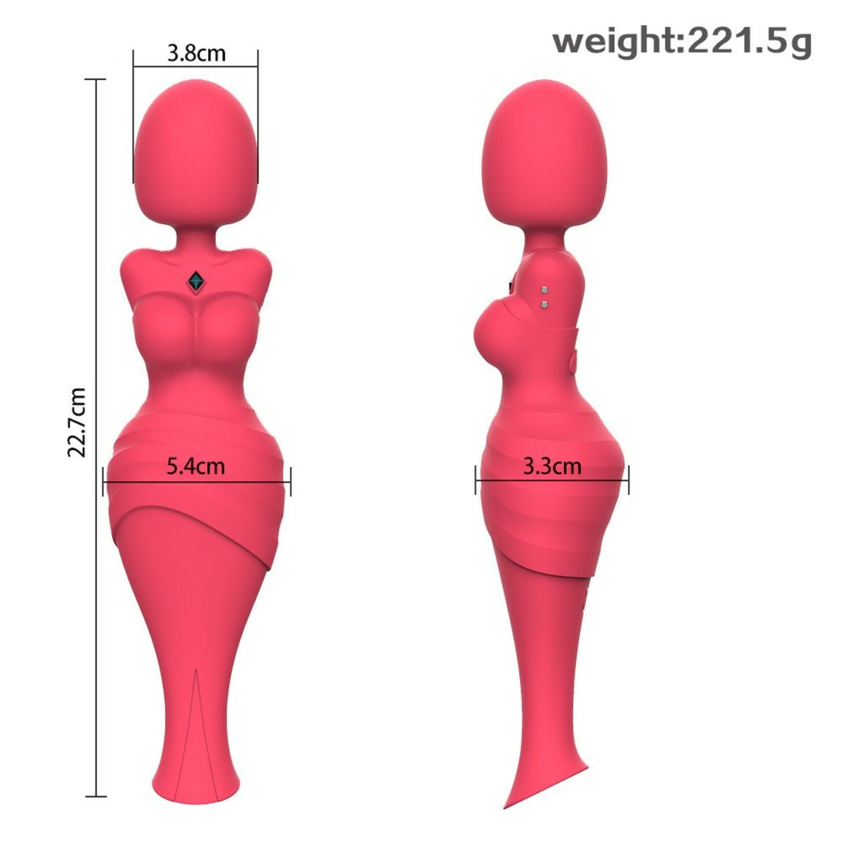 Venus De Milo Dual Vibrator & Clitoral Suction Stimulator