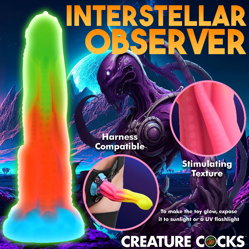 Creature Cocks 
Tenta-Glow Glow-in-the-Dark
Silicone Dildo