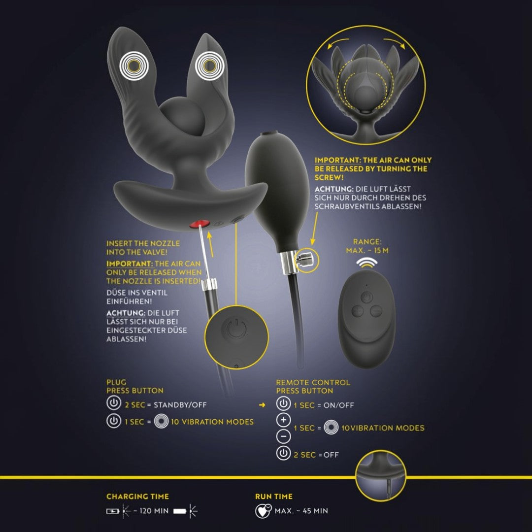RC Inflatable Expander Plug with Vibration