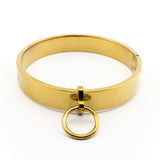 Golden Steel Slave Collar
