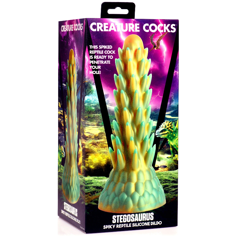 Creature Cocks Stegosaurus Spiky Reptile Silicone Dildo