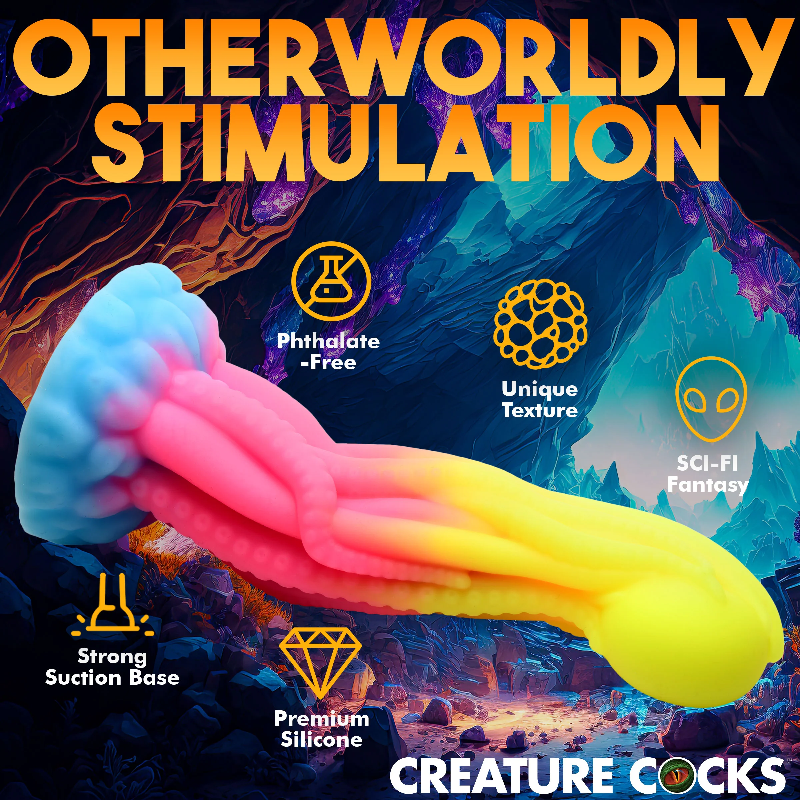 Creature Cocks 
Tenta-Glow Glow-in-the-Dark
Silicone Dildo