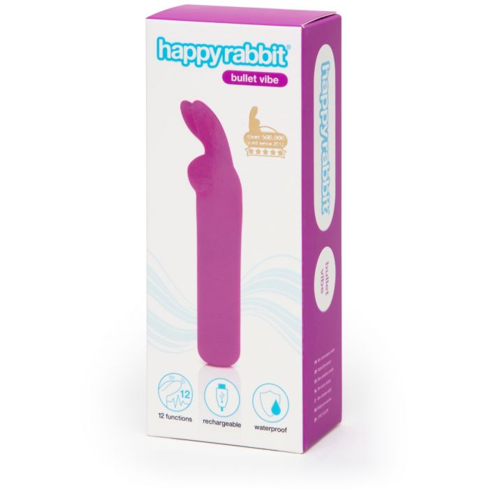 Happy Rabbit Rechargeable  Vibrating Bullet - Purple