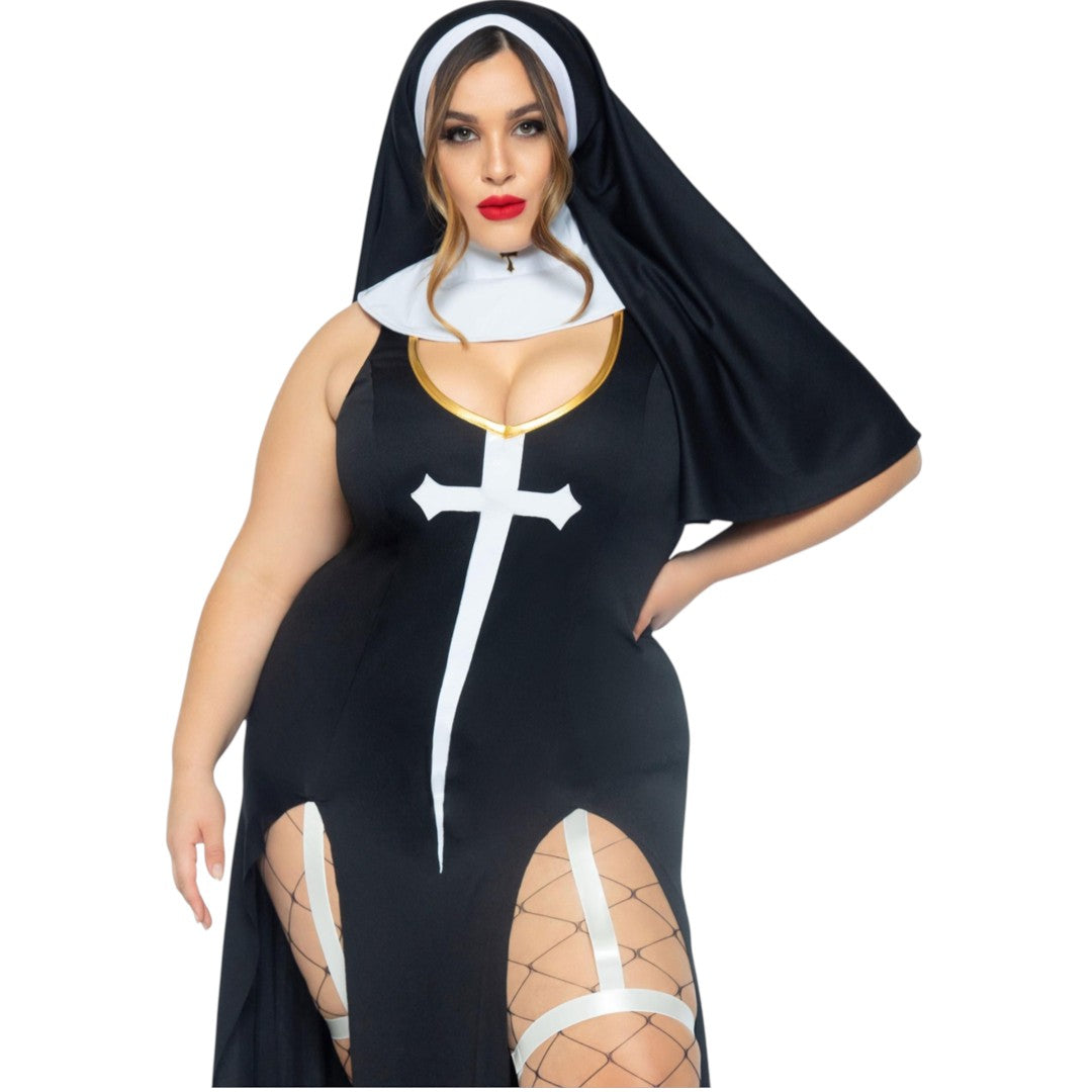 Plus Sultry Sinner Dress By Leg Avenue