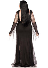 Plus Sexy Spooky Morticia Dress by Leg Avenue