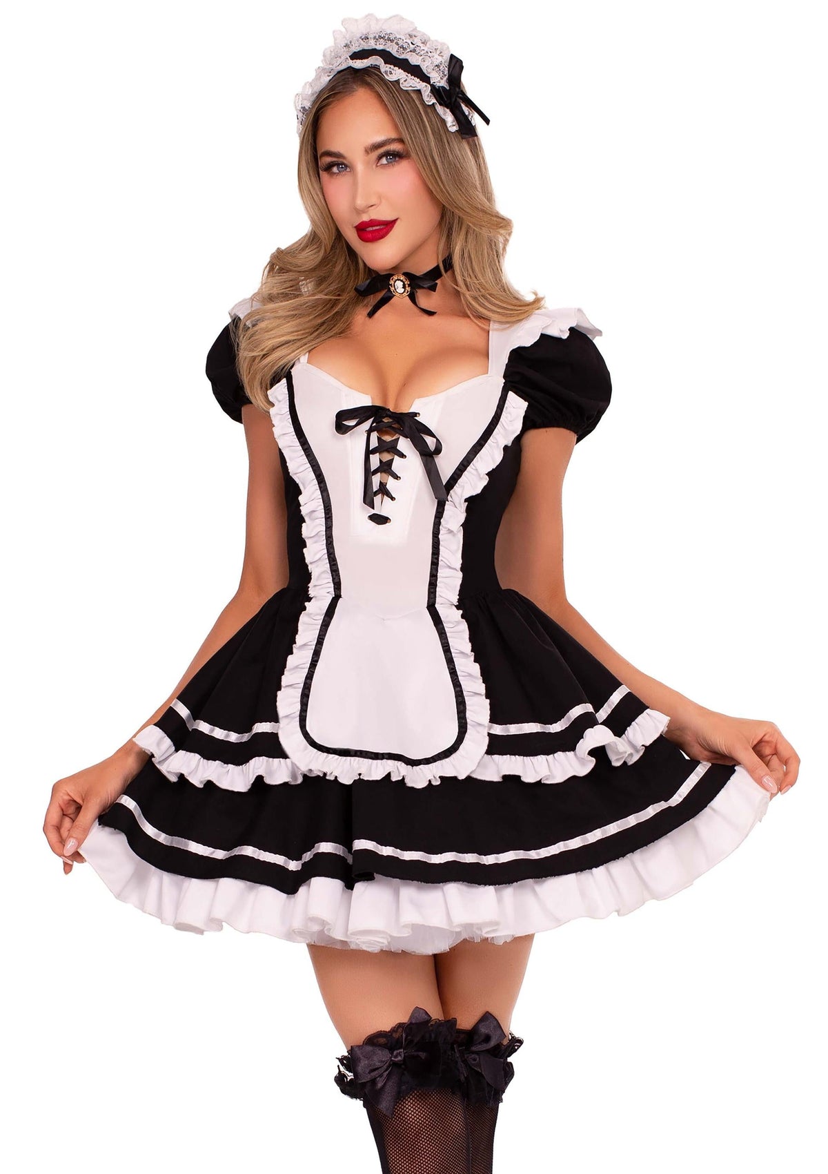 Maid to Flirt Ruffle Trimmed Dress by Leg Avenue