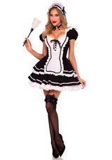 Maid to Flirt Ruffle Trimmed Dress by Leg Avenue
