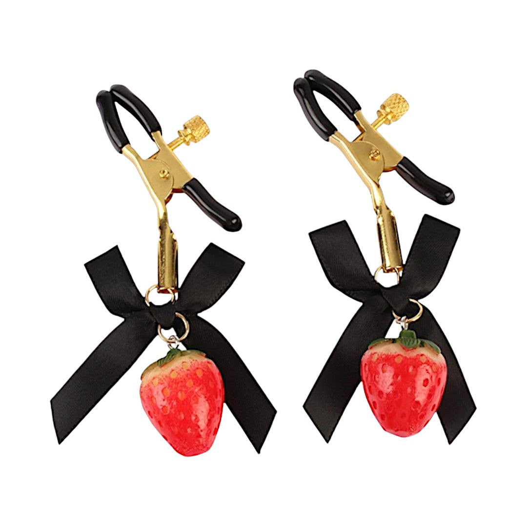 Sweet Strawberry Nipple Clamps