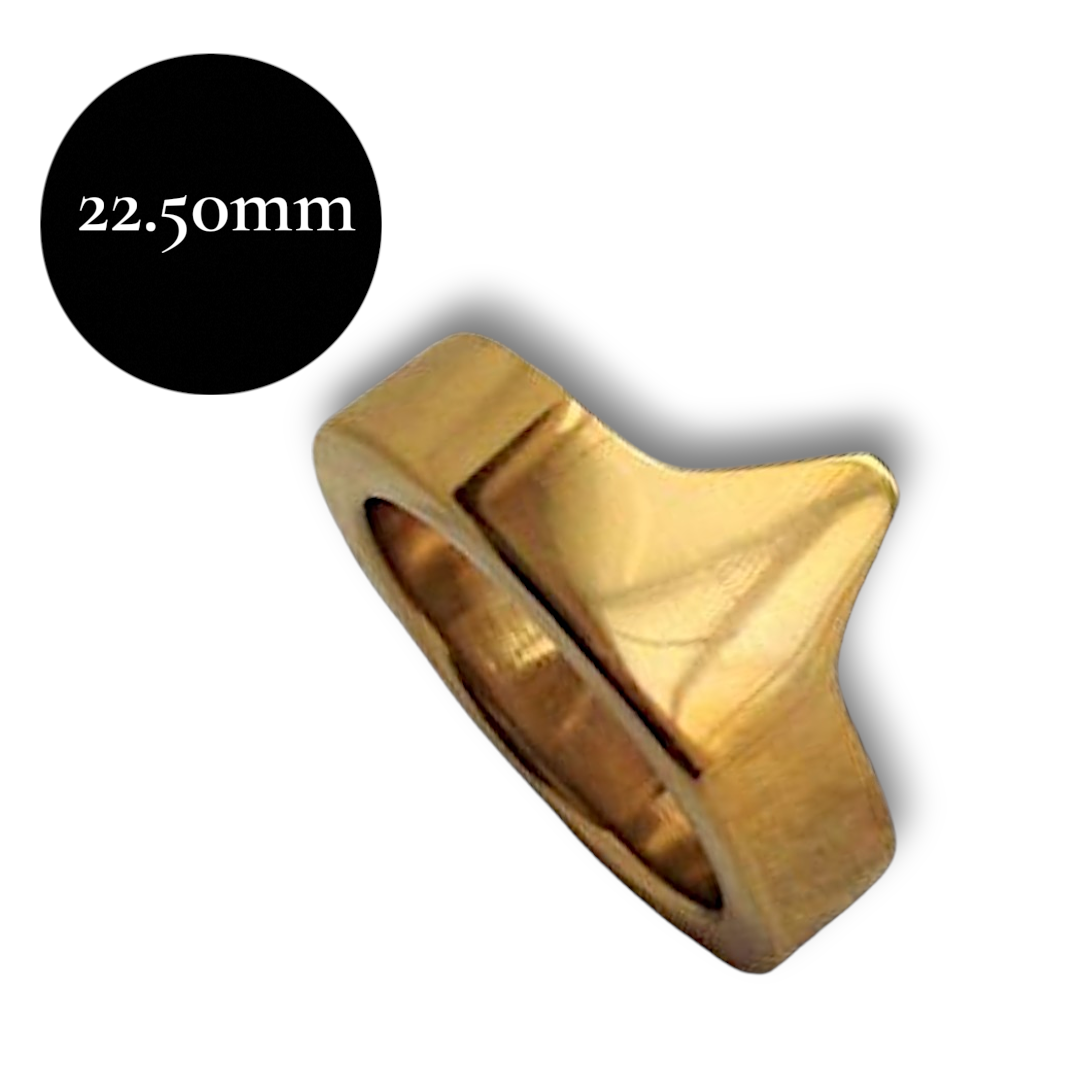 Gold Steel Glans Ring