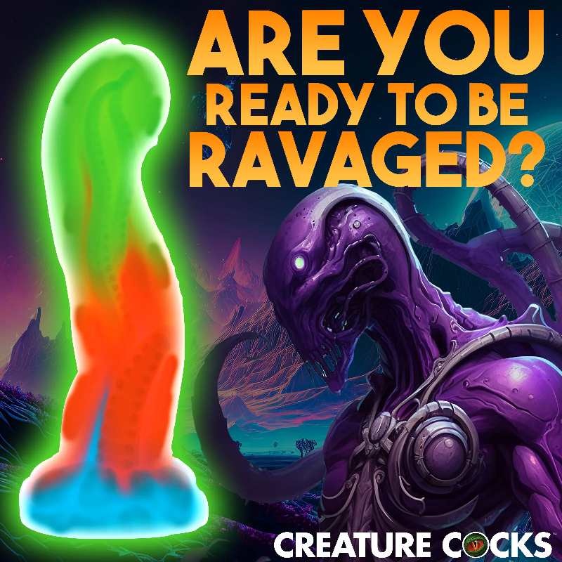 Creature Cocks 
Tenta-Glow Glow-in-the-Dark
Silicone Dildo