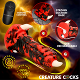 Creature Cocks Red Talon Vibrating Silicone Dildo