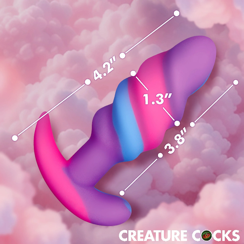 Creature Cocks Swirl Silicone Butt-Plug