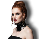 Posture - Corset Collar with Silver Claws PVC