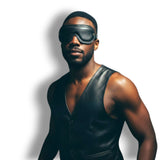 Soft Leather Large Blindfold-Padded MTO