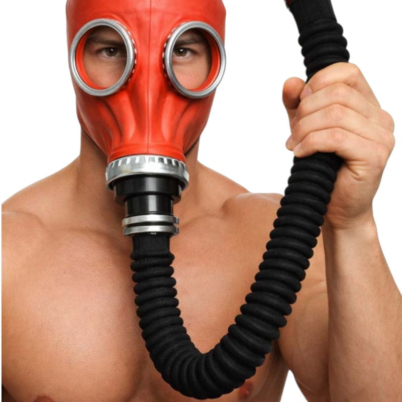GP5  Gas Mask with Hose Red One Size