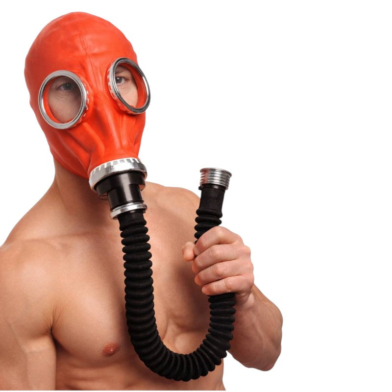 GP5  Gas Mask with Hose Red One Size