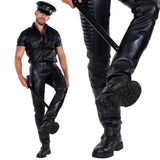 Liberation-X Leather Biker Jeans