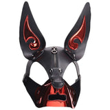 K9-CHROME DOG MASK-Red