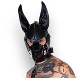 K9-CHROME DOG MASK-Black