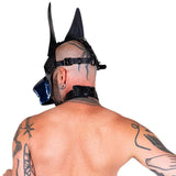 K9-CHROME DOG MASK-Black
