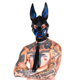 K9-CHROME DOG MASK-Blue