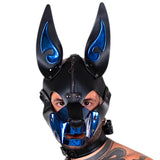 K9-CHROME DOG MASK-Blue