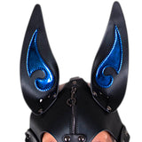 K9-CHROME DOG MASK-Blue