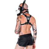 Liberation-X Leather Sport Shorts Black-White
