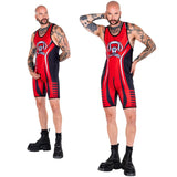 Right Track Pup Training Wrestling Suit with Front and Rear Zipper