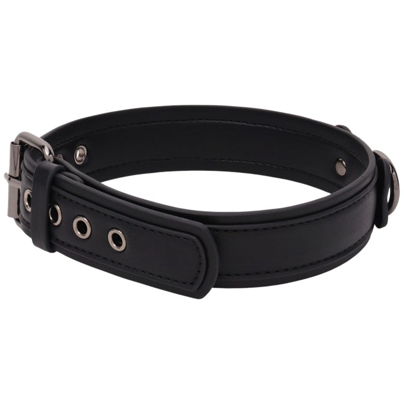 Bone Puppy Collar - Black
