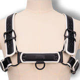 Paw Print Puppy Harness-White